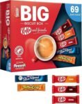 【New User Only】Nestlé Kitkat and Friends Big Biscuit Box 69 x Chocolate Biscuit Bars – KitKat, Blue Riband, Toffee Crisp Bulk Chocolate Box 1.357kg X2 boxes