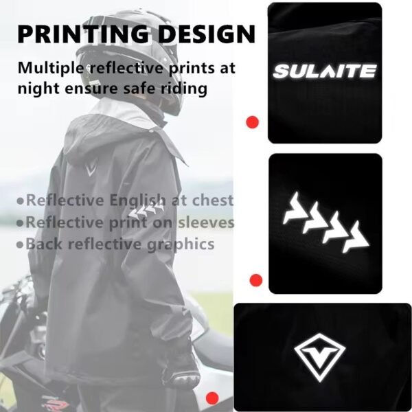 [✅SG Ready Stock] Three Layer PVC Premium Raincoat Motorcycle Single Raincoat With hidden shoe cover