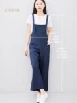 Eyouth 1518 Women’s Adjustable Strap Jumpsuit | Relaxed Wide-Leg Overalls