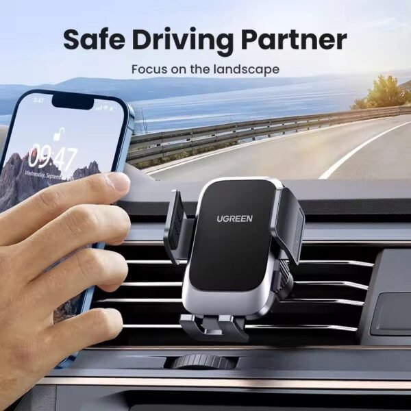 2-in-1 Car Phone Holder for Dashboard Windshield Air Vent Compatible with iPhone 1514 13 Pro Max iPhone 15 14 Plus Samsung Xiaomi