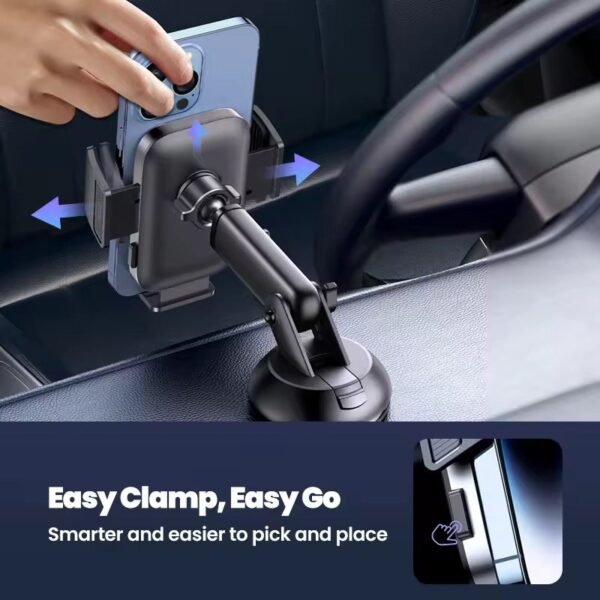 2-in-1 Car Phone Holder for Dashboard Windshield Air Vent Compatible with iPhone 1514 13 Pro Max iPhone 15 14 Plus Samsung Xiaomi